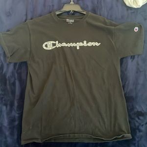Black champion t shirt